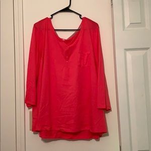 Bright pink PJ shirt and matching pants